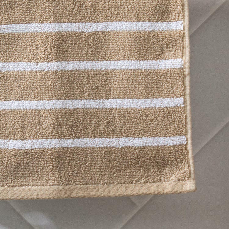 Colour Refresh Essense Set of 2 Cotton Striped Face Towels - 30x30cm