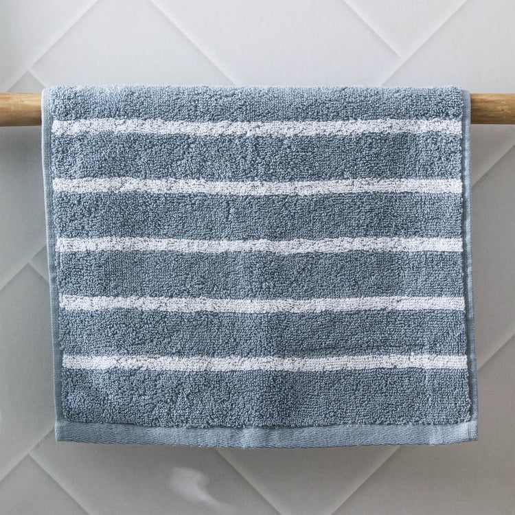Colour Refresh Essense Set of 2 Cotton Striped Face Towels - 30x30cm
