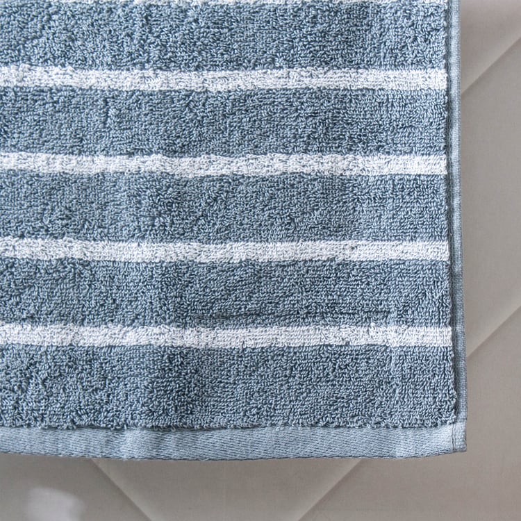 Colour Refresh Essense Set of 2 Cotton Striped Face Towels - 30x30cm