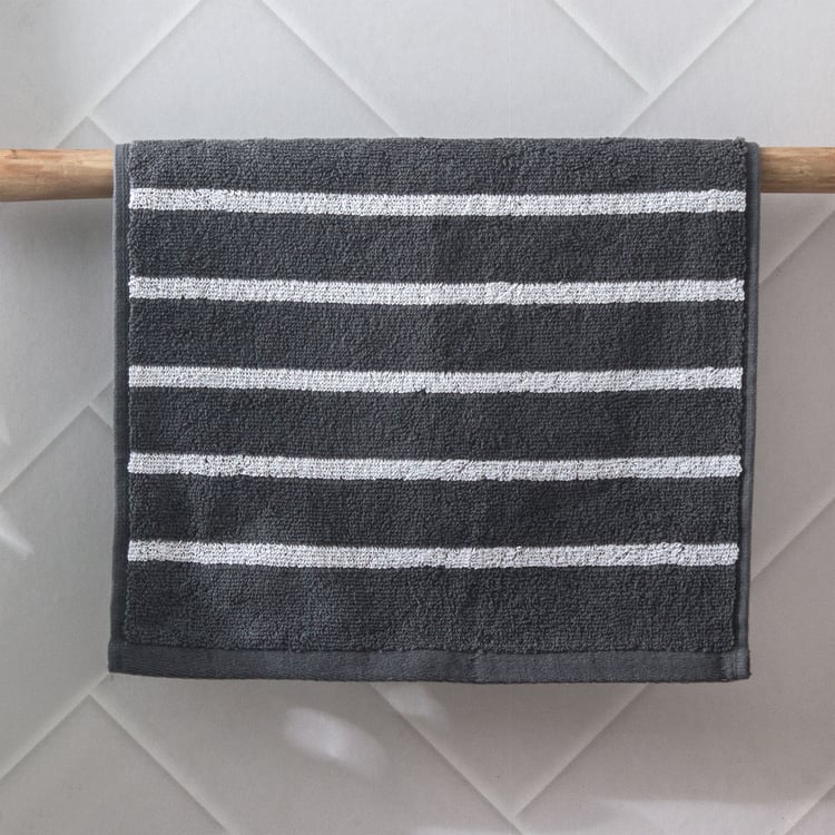 Colour Refresh Essense Set of 2 Cotton Striped Face Towels - 30x30cm