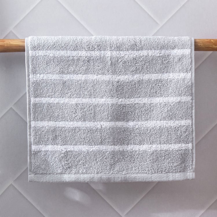 Colour Refresh Essense Set of 2 Cotton Striped Face Towel - 30x30cm