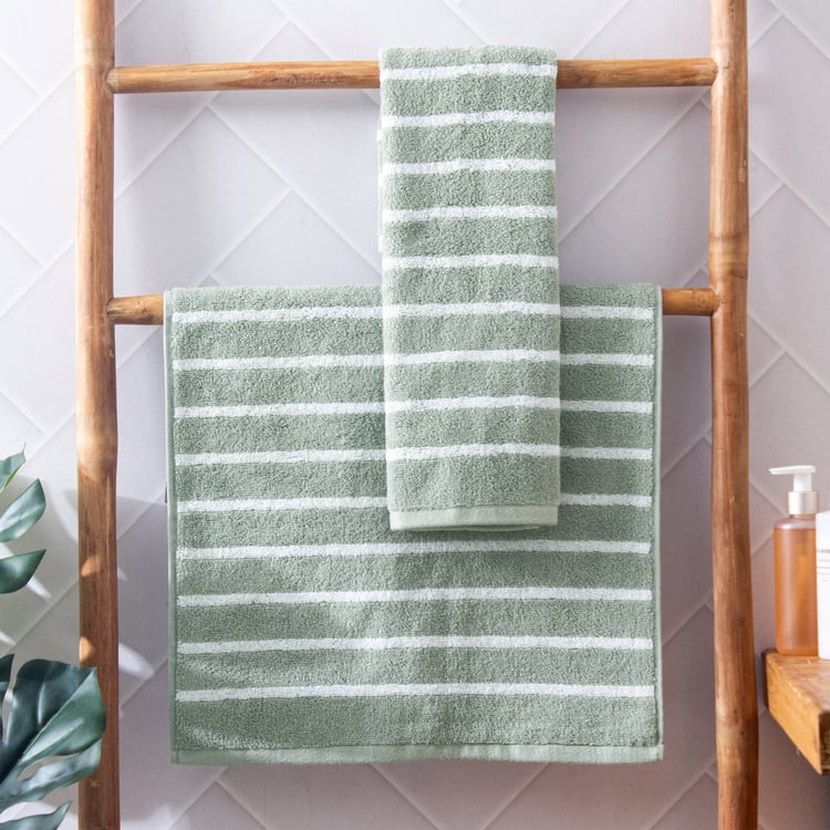 Colour Refresh Essense Set of 2 Cotton Striped Hand Towel - 40x60cm