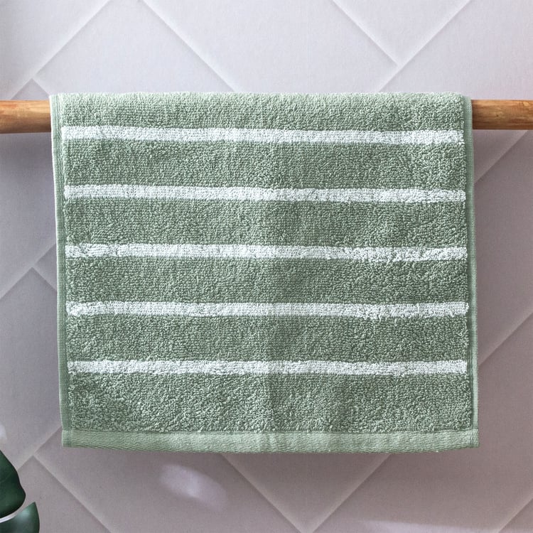 Colour Refresh Essense Set of 2 Cotton Striped Face Towels - 30x30cm