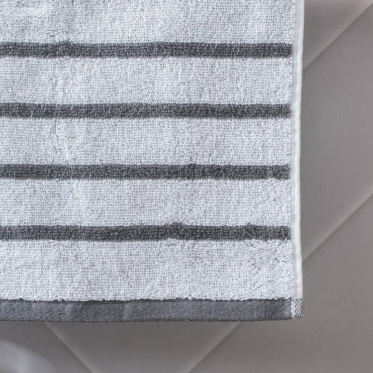 Colour Refresh Essense Set of 2 Cotton Striped Face Towels - 30x30cm
