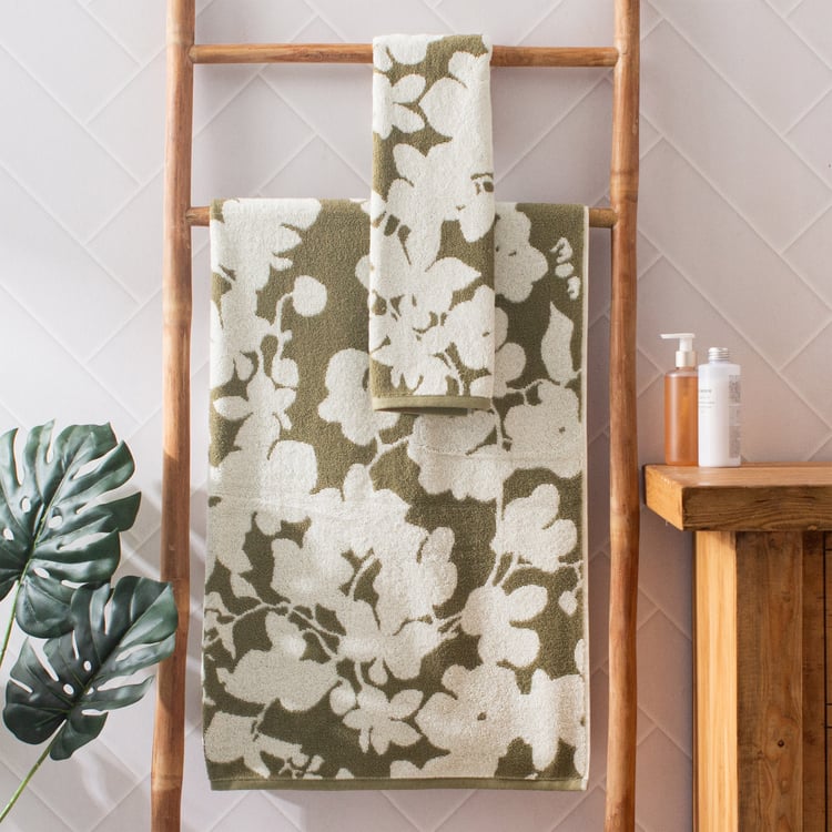 Nova Botanica Floral Cotton Jacquard Bath Towel - 70x140cm