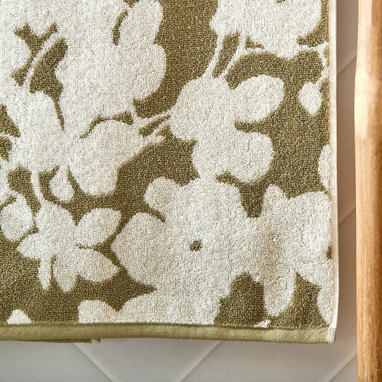 Nova Botanica Floral Cotton Jacquard Bath Towel - 70x140cm