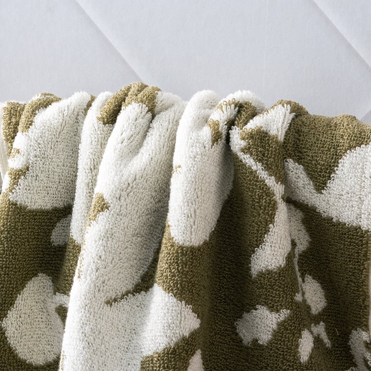 Nova Botanica Floral Cotton Jacquard Hand Towel - 60x40cm