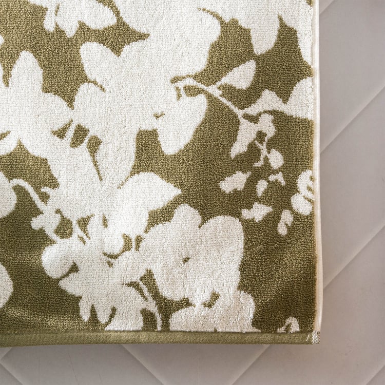 Nova Botanica Floral Cotton Jacquard Hand Towel - 60x40cm