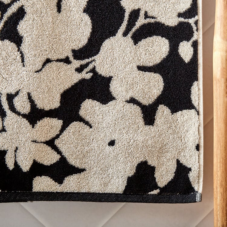 Nova Ecliptic Saga Floral Cotton Jacquard Bath Towel - 70x140cm