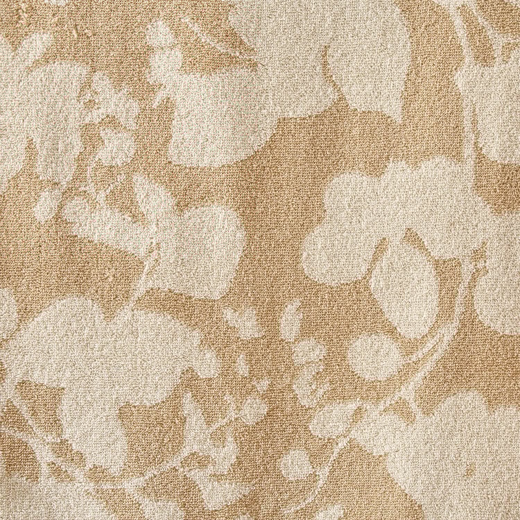 Nova Natural Tranquil Floral Cotton Jacquard Bath Towel - 70x140cm