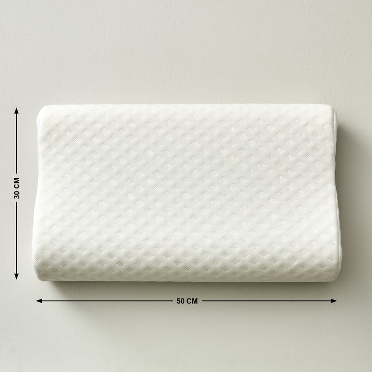 Slumber Set of 2 Memory Foam Contour Pillows - 50x30cm