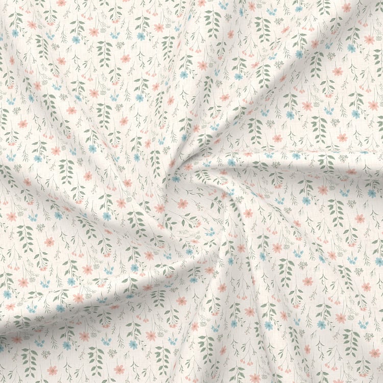 BOUTIQUE LIVING Cottage Garden Cotton 300TC Floral Print 3Pcs Super King Bedsheet Set