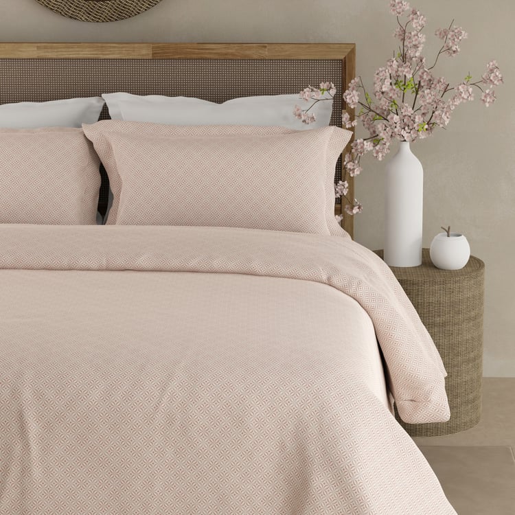 BOUTIQUE LIVING Cottage Garden Cotton 300TC Printed 3Pcs Super King Bedsheet Set