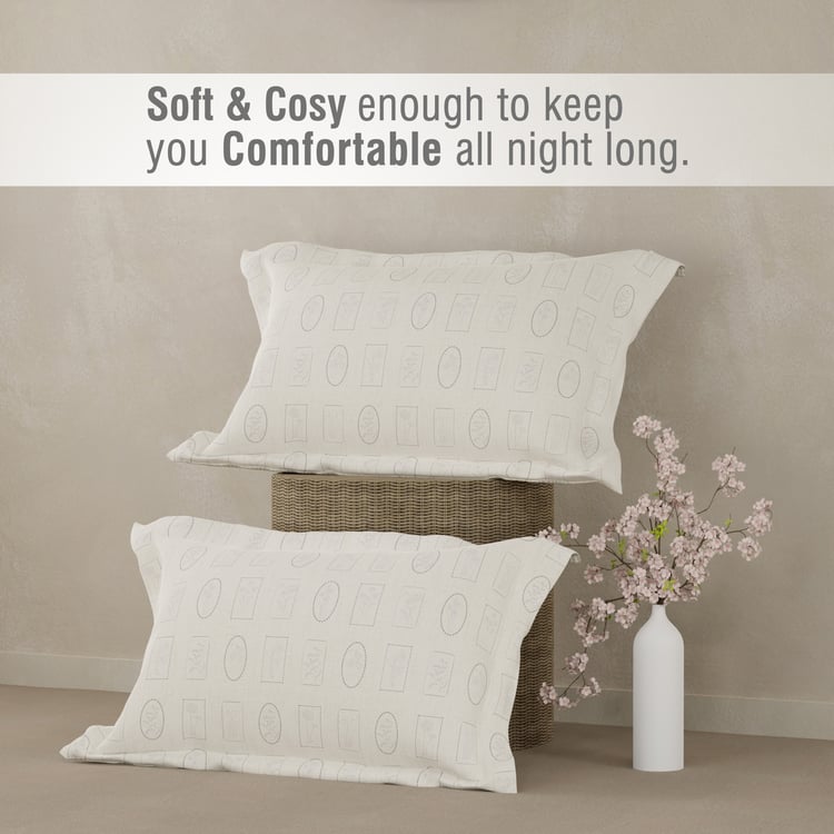 BOUTIQUE LIVING Cottage Garden Cotton 300TC Printed 3Pcs Super King Bedsheet Set