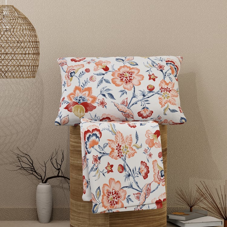 LAYERS Emaline Cotton 144TC Floral Print 2Pcs Single Bedsheet Set
