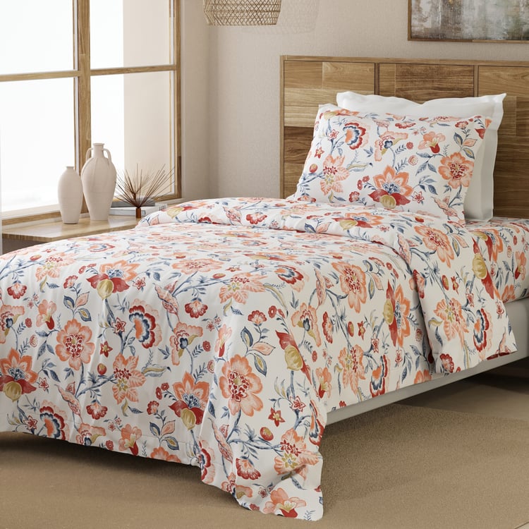 LAYERS Emaline Cotton 144TC Floral Print 2Pcs Single Bedsheet Set