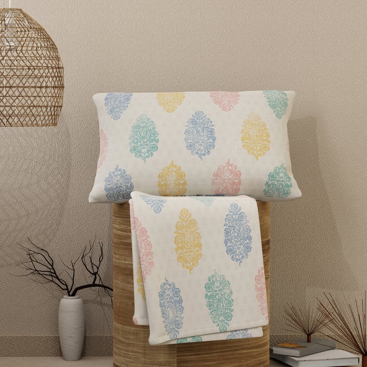 LAYERS Emaline Cotton 144TC Printed 2Pcs Single Bedsheet Set
