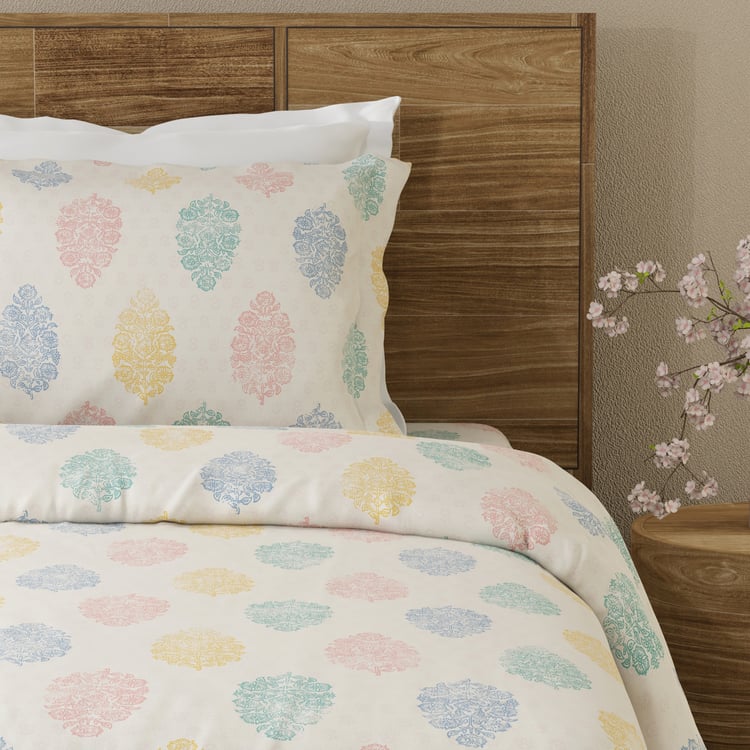 LAYERS Emaline Cotton 144TC Printed 2Pcs Single Bedsheet Set
