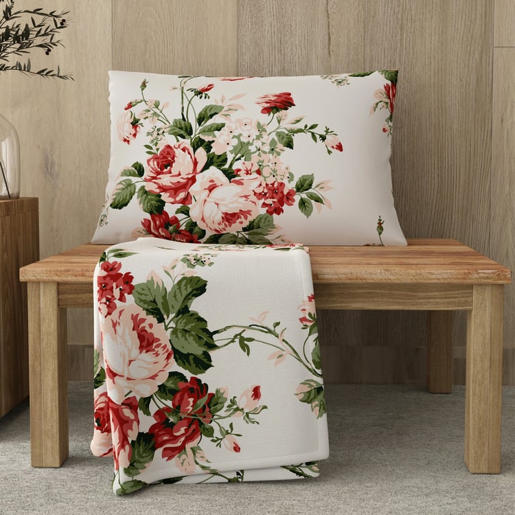 LAYERS Zen 225TC Floral Print 2Pcs Single Bedsheet Set
