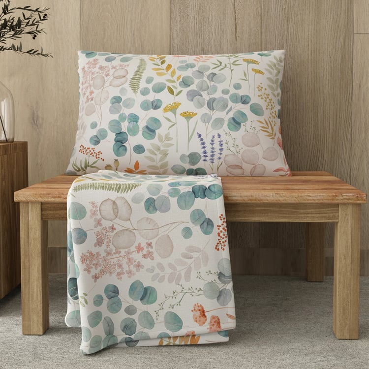 LAYERS Zen 225TC Printed 2Pcs Single Bedsheet Set