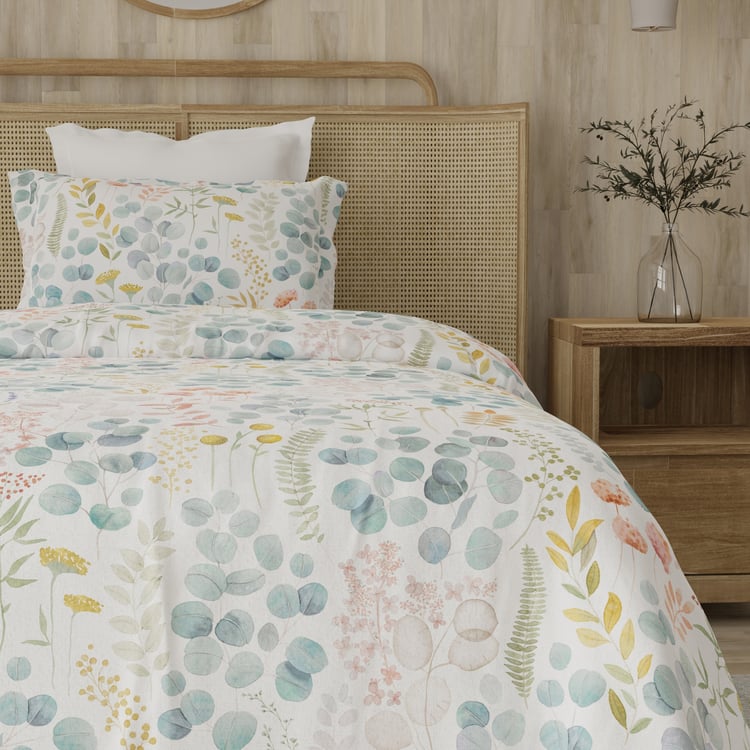 LAYERS Zen 225TC Printed 2Pcs Single Bedsheet Set