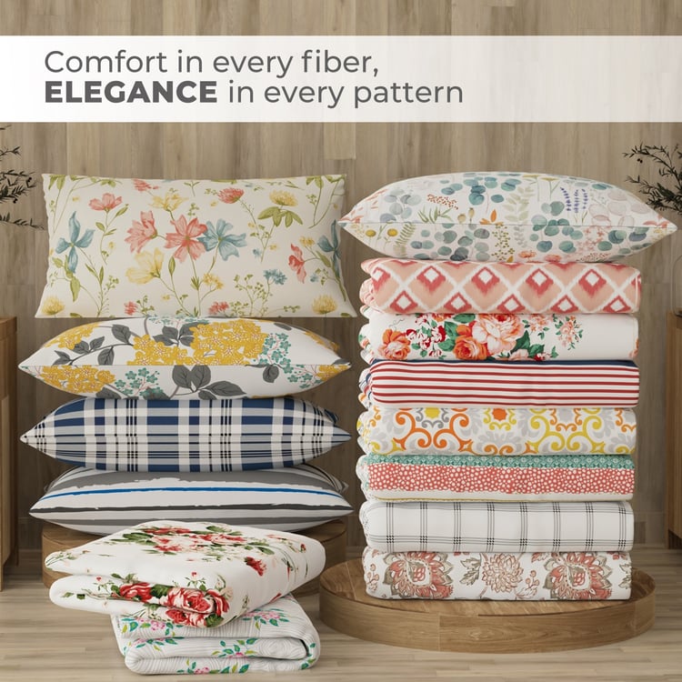 LAYERS Zen 225TC Floral Print 3Pcs King Bedsheet Set