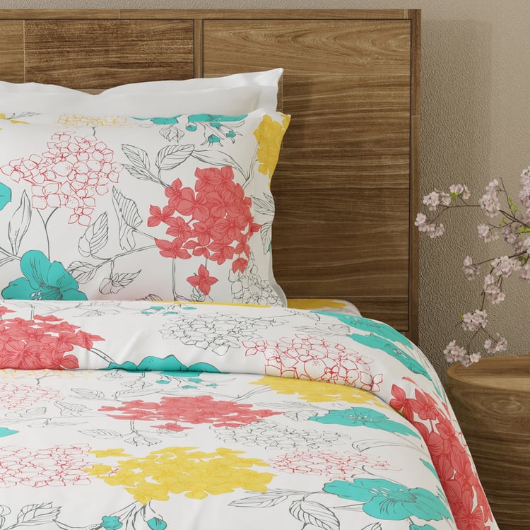 LAYERS Emaline Cotton 144TC Floral Print 2Pcs Single Bedsheet Set