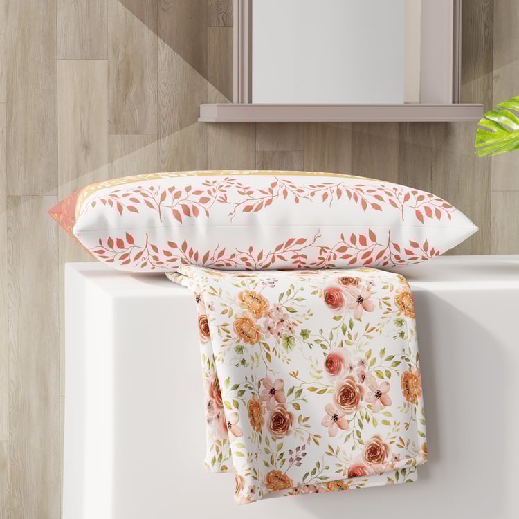 COLOR SENSE Ivy Microfibre Printed 2Pcs Single Bedsheet Set