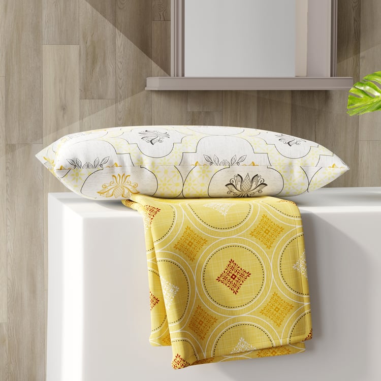 COLOR SENSE Ivy Microfibre Printed 2Pcs Single Bedsheet Set
