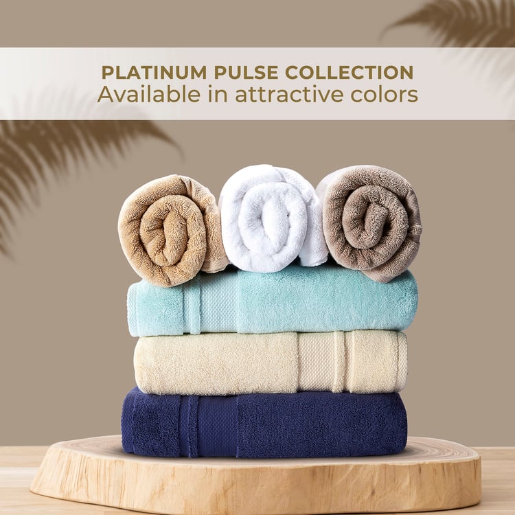 BOUTIQUE LIVING Platinum Pulse Cotton Bath Towel - 150x75cm