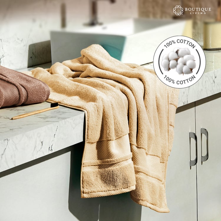 BOUTIQUE LIVING Platinum Pulse Cotton Bath Towel - 150x75cm
