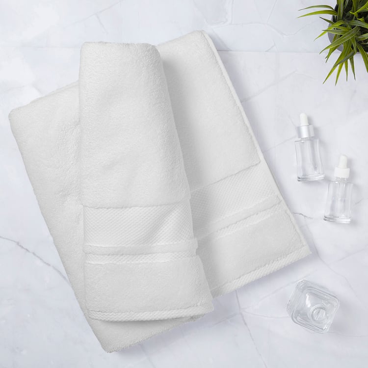 BOUTIQUE LIVING Platinum Pulse Cotton Bath Towel - 150x75cm