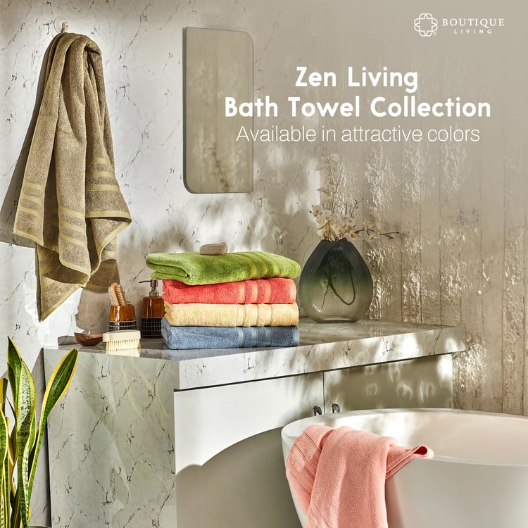 BOUTIQUE LIVING Zen Cotton Bamboo Bath Towel - 150x75cm