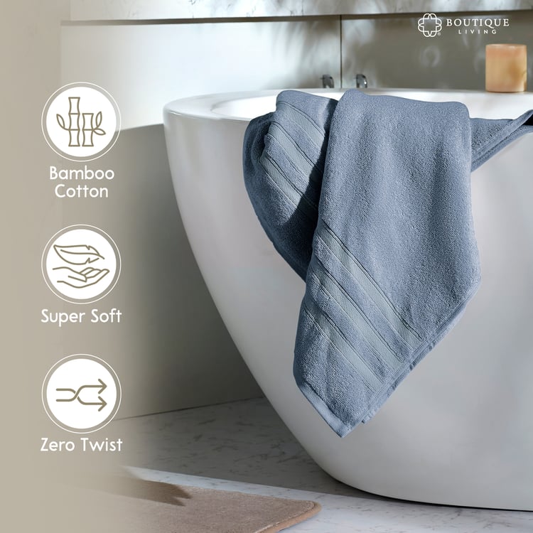 BOUTIQUE LIVING Zen Cotton Bamboo Bath Towel - 150x75cm