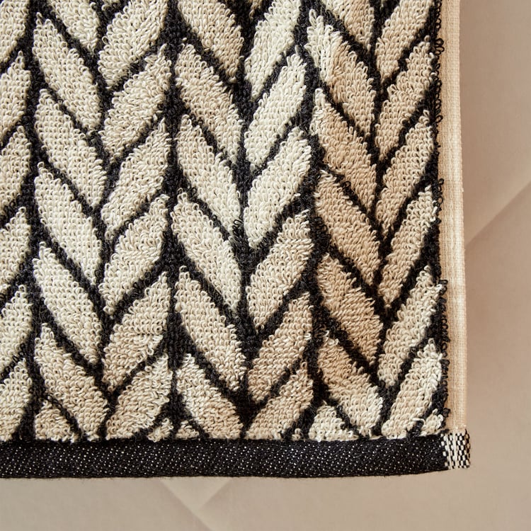 Nova Ecliptic Saga Chevron Cotton Jacquard Hand Towel - 60x40cm