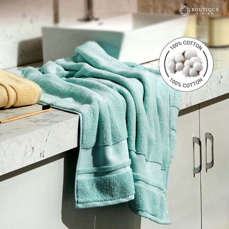 BOUTIQUE LIVING Platinum Pulse Cotton Bath Towel - 150x75cm