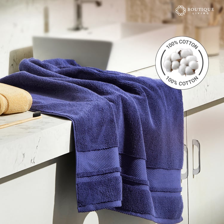 BOUTIQUE LIVING Platinum Pulse Cotton Bath Towel - 150x75cm