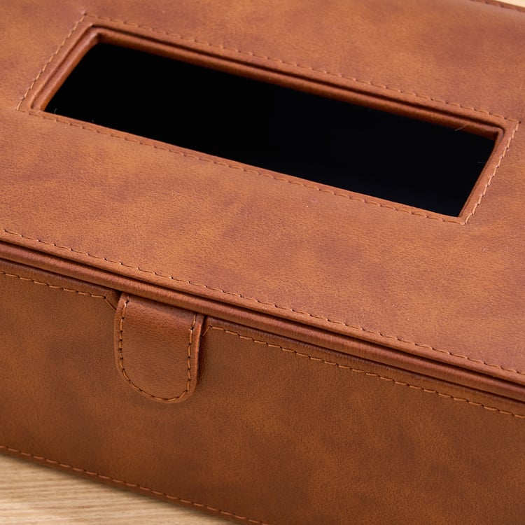 Orion Dohphy Wooden Tissue Box - 24.5x15x8cm