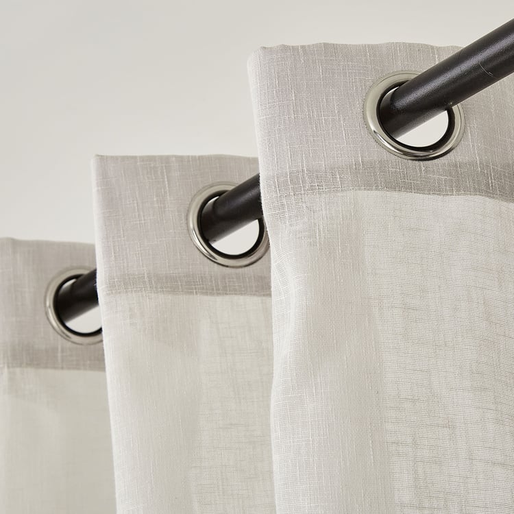 Elinor Lilac Set of 2 Sheer Window Curtains