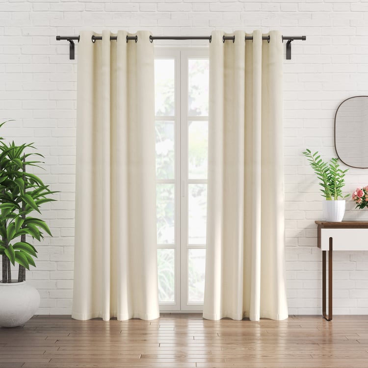 Elinor Rose Set of 2 Sheer Door Curtains - 8.8ft (270cm)