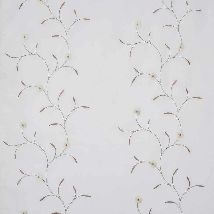 Eren Cipher Set of 4 Room-Darkening and Sheer Door Curtains - 7ft