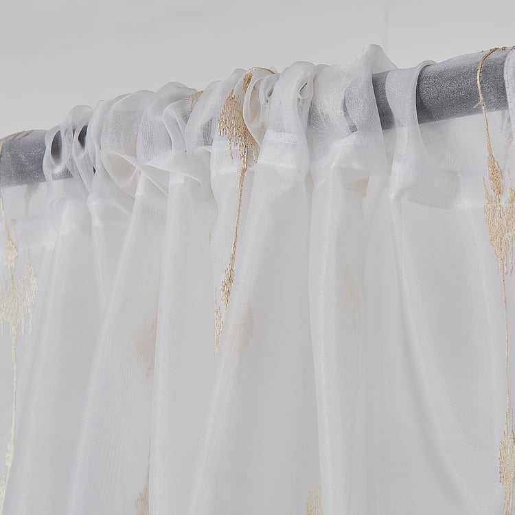 Eren Gleam Set of 4 Room-Darkening and Sheer Door Curtains - 7ft