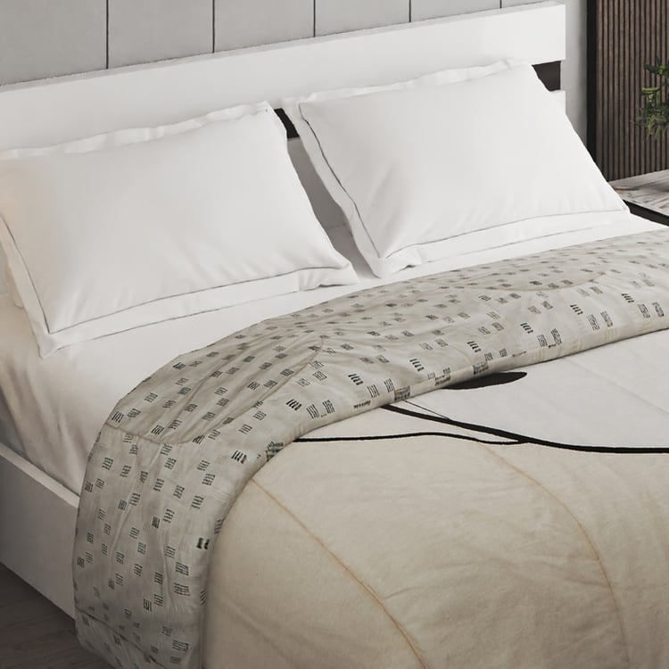 Ecliptic Saga Fleur Cotton Printed Reversible Double Comforter