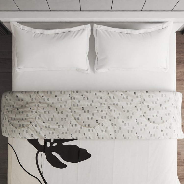 Ecliptic Saga Fleur Cotton Printed Reversible Double Comforter