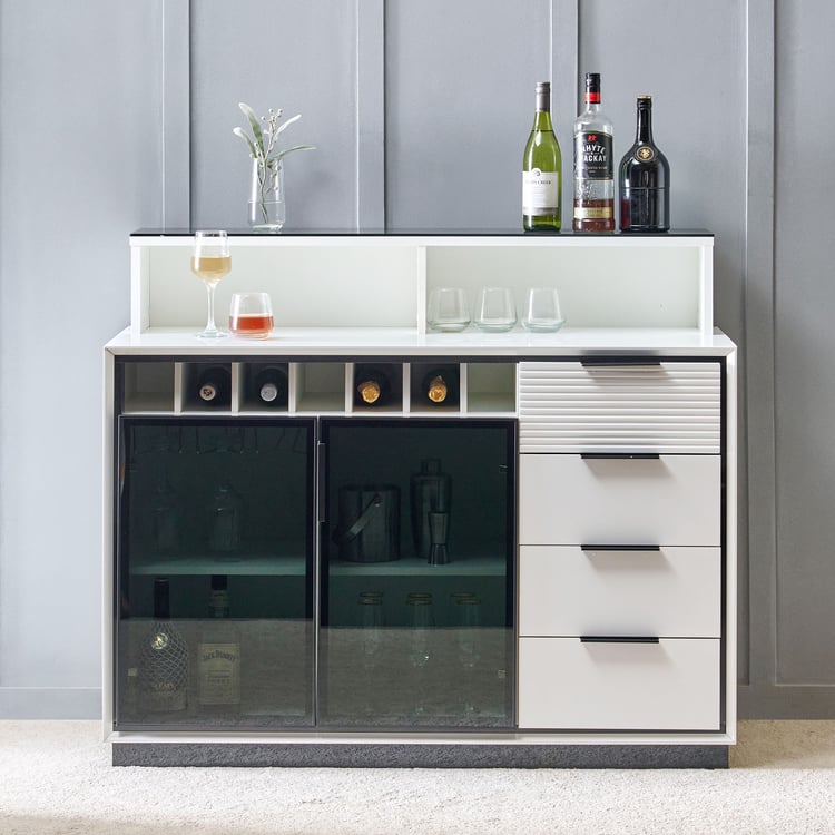 Sterling Bar Cabinet - White