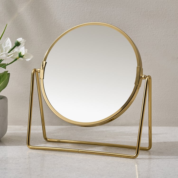 Opulence Edge Glass Double-Sided Table Mirror