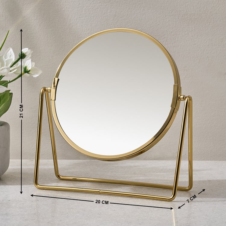 Opulence Edge Glass Double-Sided Table Mirror