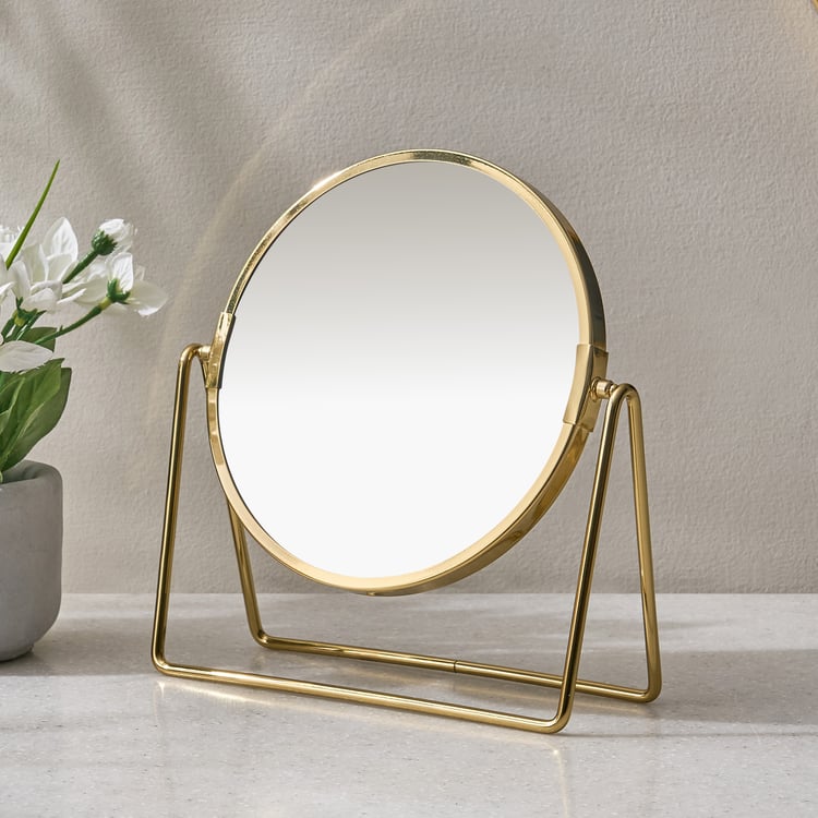 Opulence Edge Glass Double-Sided Table Mirror