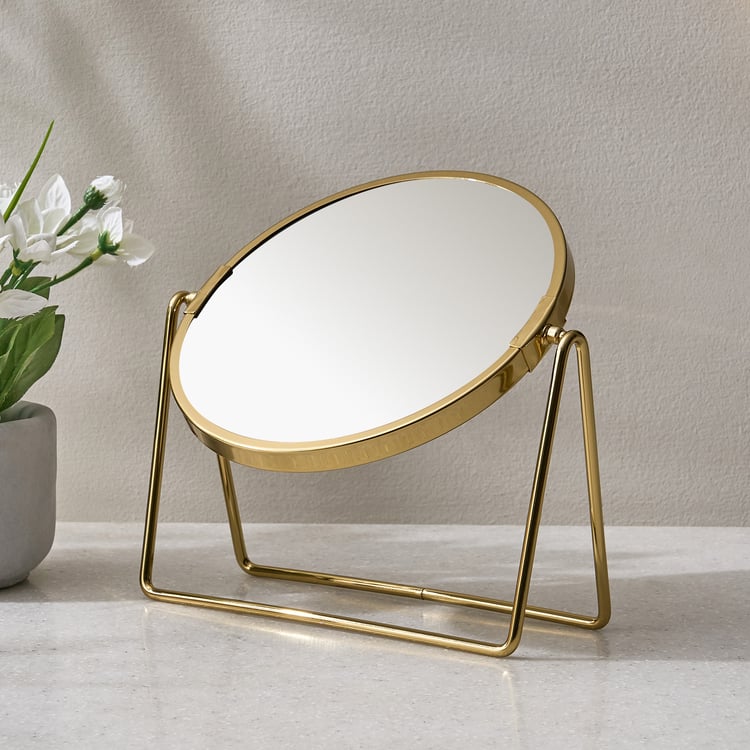 Opulence Edge Glass Double-Sided Table Mirror