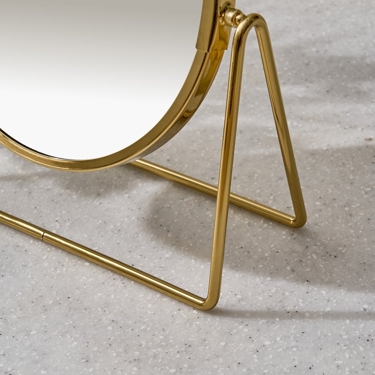Opulence Edge Glass Double-Sided Table Mirror